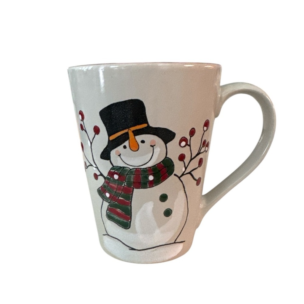 Eli + Ana Snowman Winter Holiday Christmas Ceramic Coffee Tea Mug Cup 2023